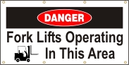 Forklift Safety Banner